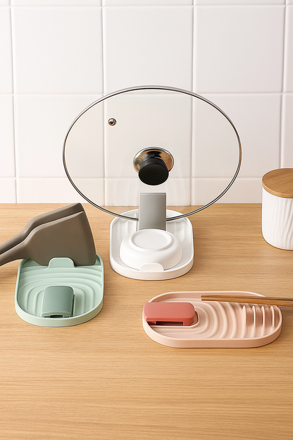 Soporte para Tapa de Olla y Espatulas