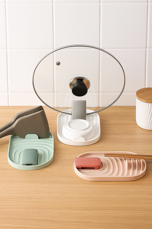 Soporte para Tapa de Olla y Espatulas