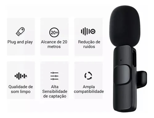 Micrófono Inalámbrico Conexión Tipo C